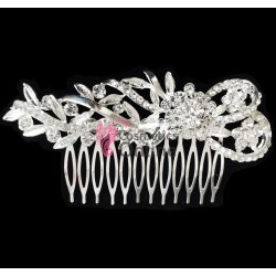 Accesoriu modern pentru decor par CA015EE Argintiu cu cristale 